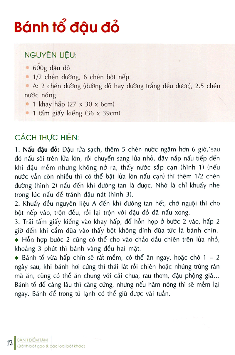 bánh điểm tâm (bánh bột gạo & các loại bột khác)