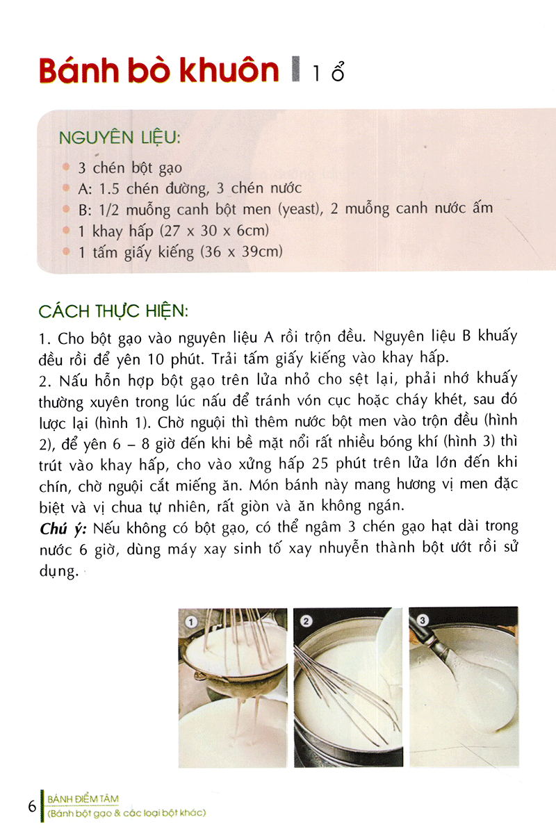 bánh điểm tâm (bánh bột gạo & các loại bột khác)