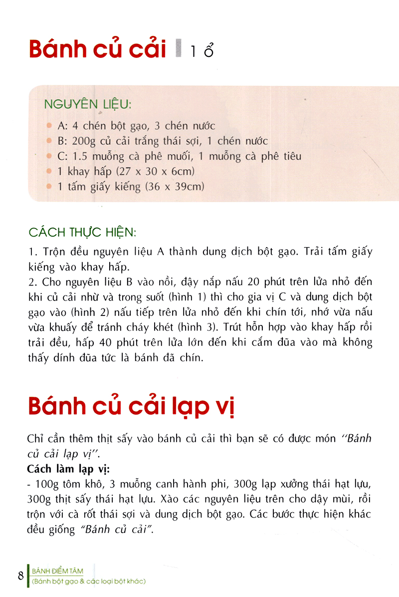 bánh điểm tâm (bánh bột gạo & các loại bột khác)