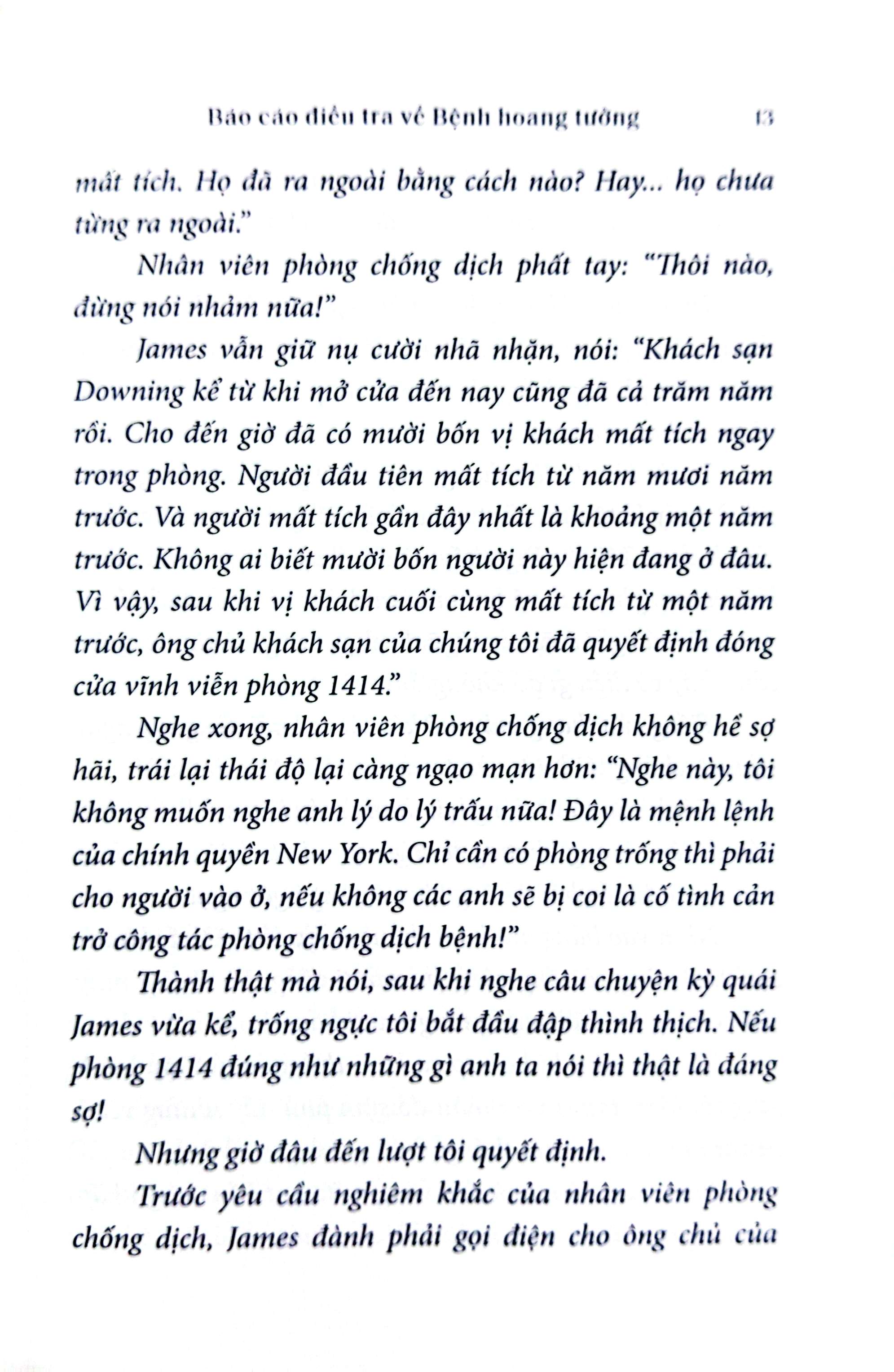 báo cáo điều tra về bệnh hoang tưởng
