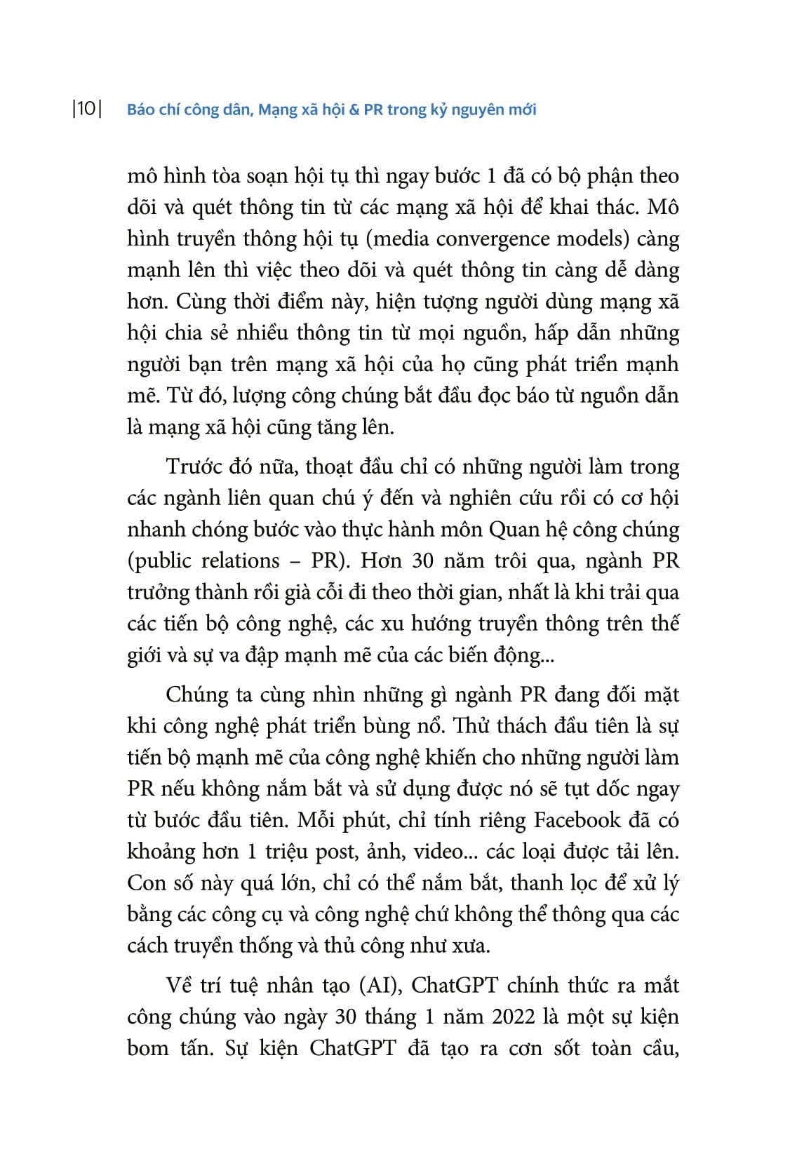 Bao Chi Cong Dan, Mang Xa Hoi Va PR Trong Ky Nguyen Moi