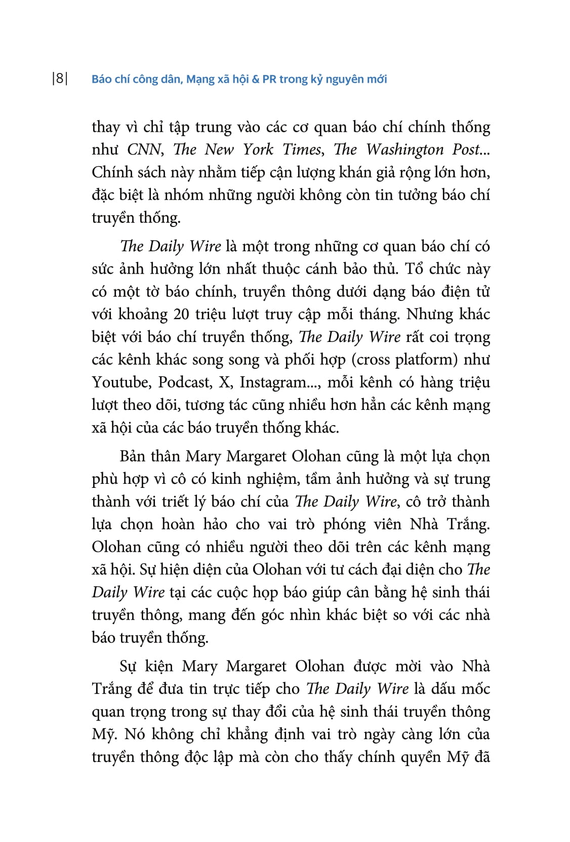 Bao Chi Cong Dan, Mang Xa Hoi Va PR Trong Ky Nguyen Moi