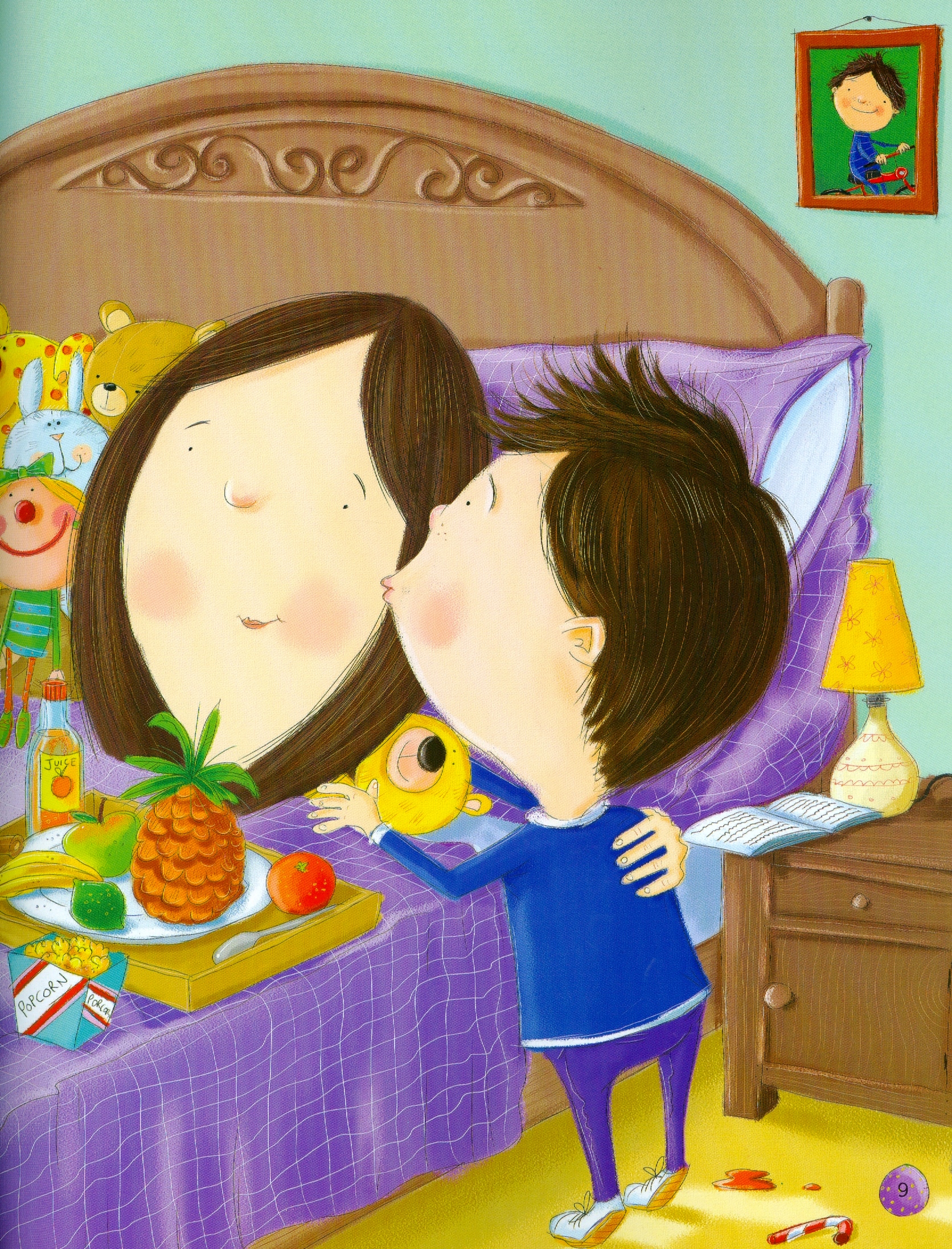 bảo mẫu nhí nuôi mẹ