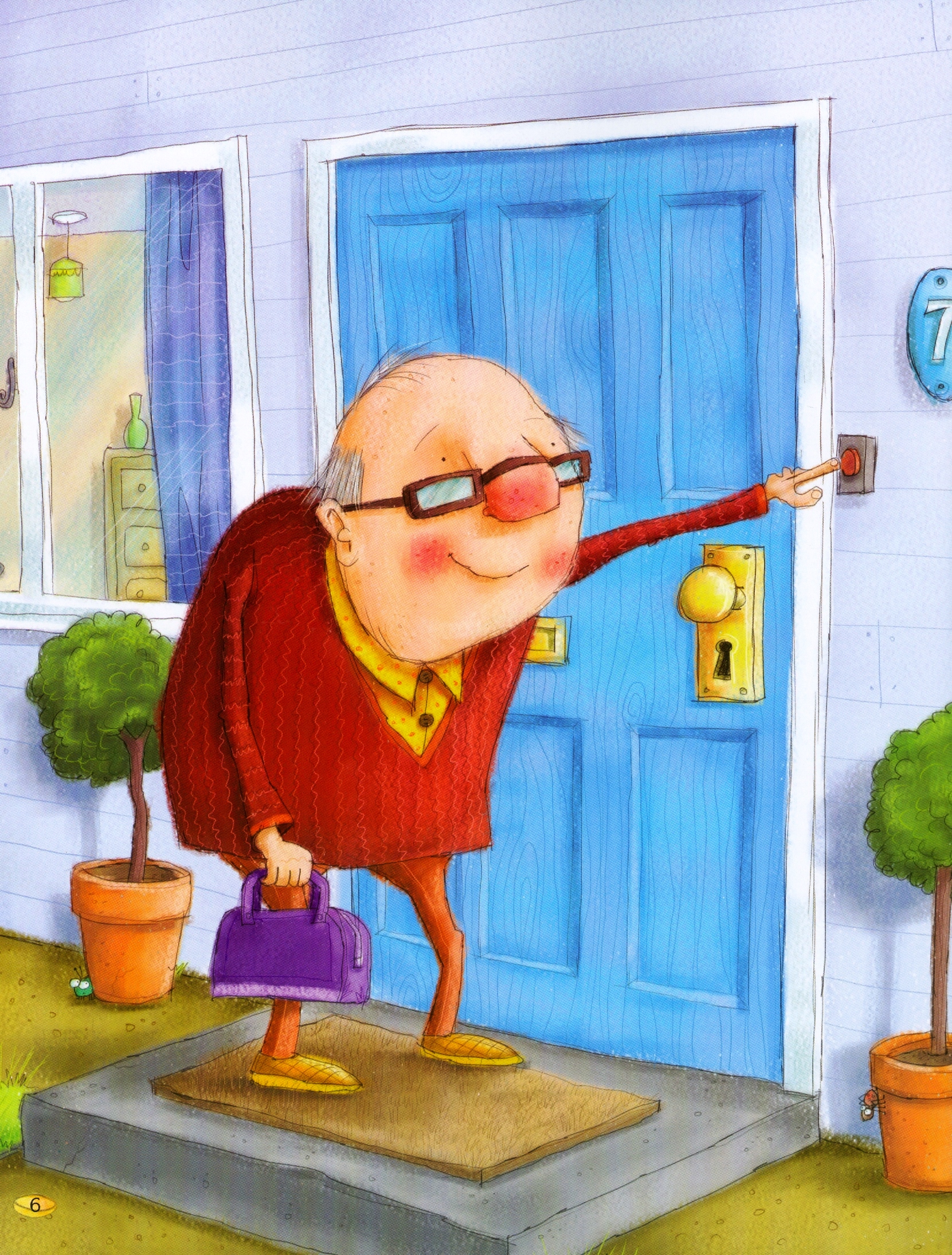 bảo mẫu nhí trông ông