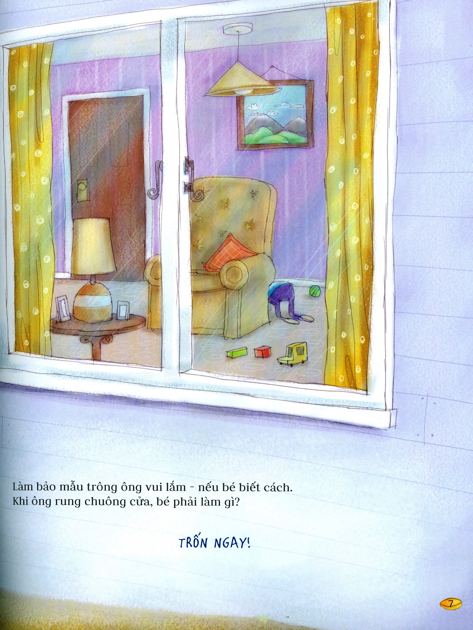 bảo mẫu nhí trông ông