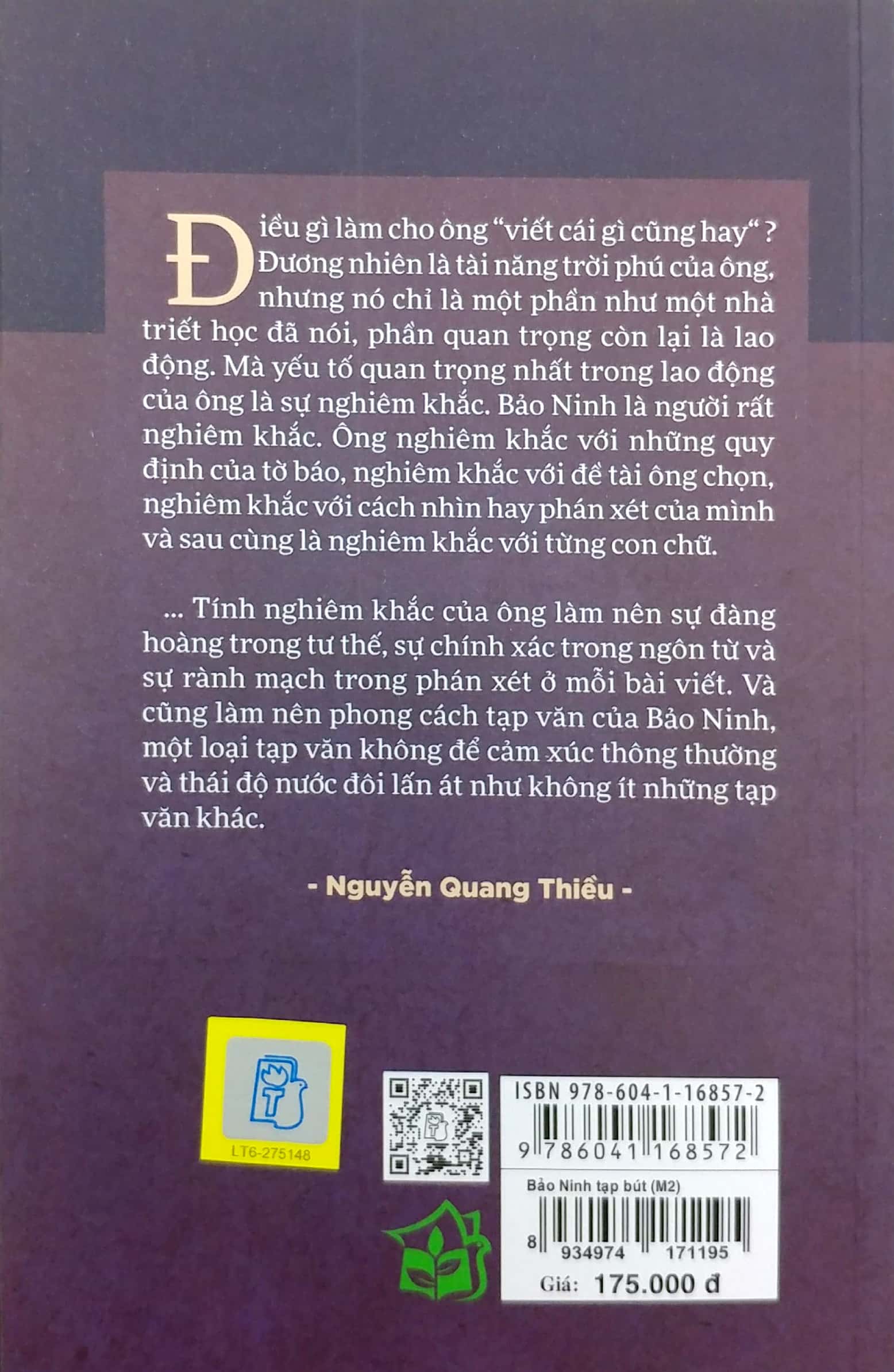 bảo ninh tạp bút (tái bản 2021)