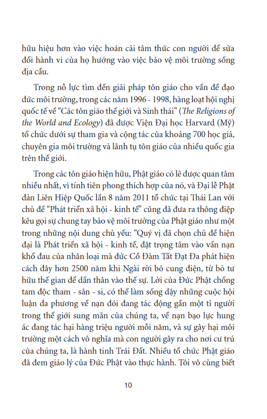 bảo vệ môi trường - qua góc nhìn của tôn giáo và triết học
