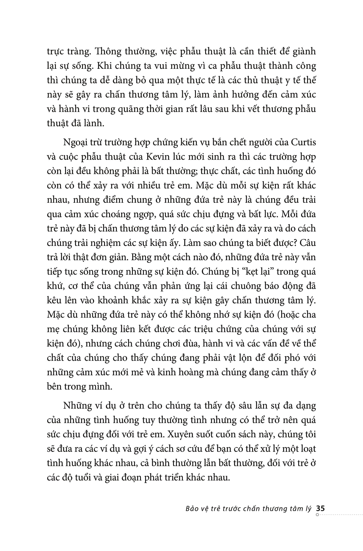 bảo vệ trẻ trước chấn thương tâm lý