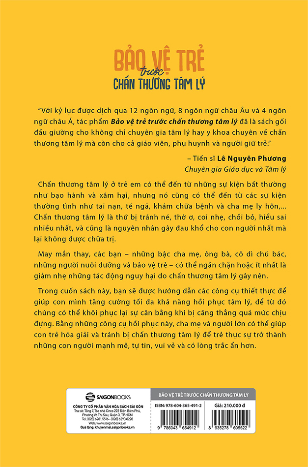 bảo vệ trẻ trước chấn thương tâm lý
