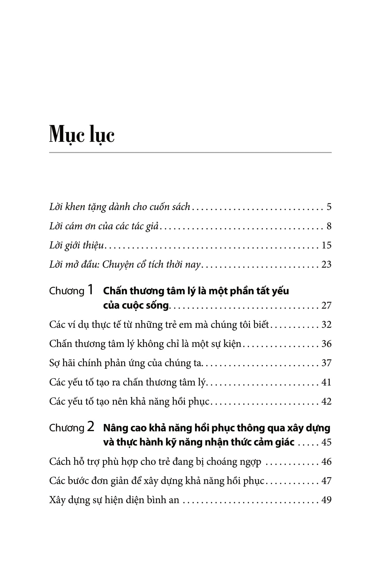 bảo vệ trẻ trước chấn thương tâm lý