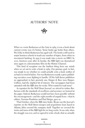 barbarians at the gate: the fall of rjr nabisco