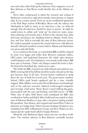 barbarians at the gate: the fall of rjr nabisco