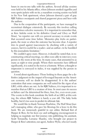 barbarians at the gate: the fall of rjr nabisco