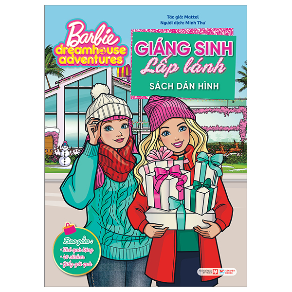 barbie dreamhouse adventures - giáng sinh lấp lánh - sách dán hình