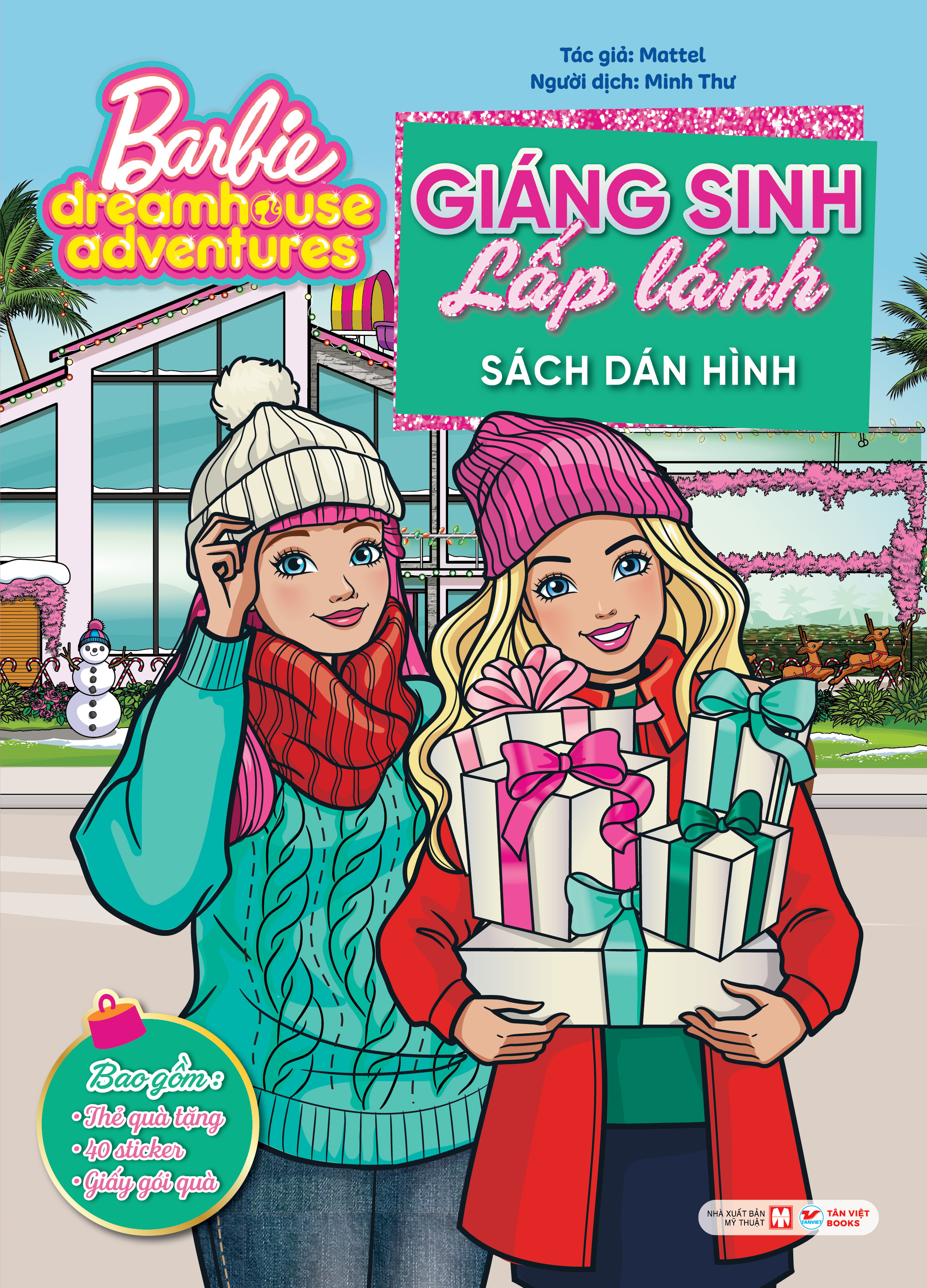 barbie dreamhouse adventures - giáng sinh lấp lánh - sách dán hình