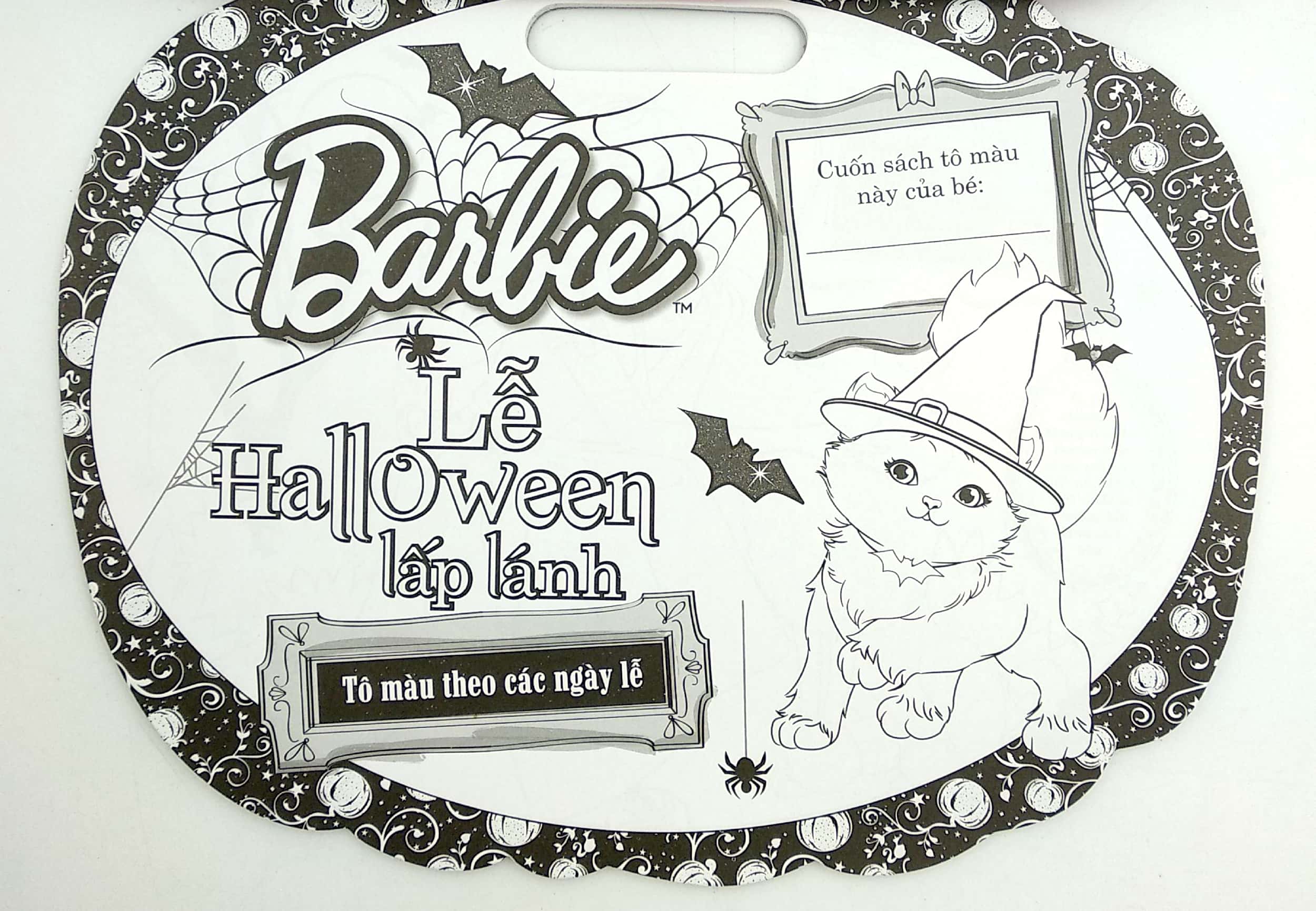 barbie lễ halloween lấp lánh - tô màu theo các ngày lễ