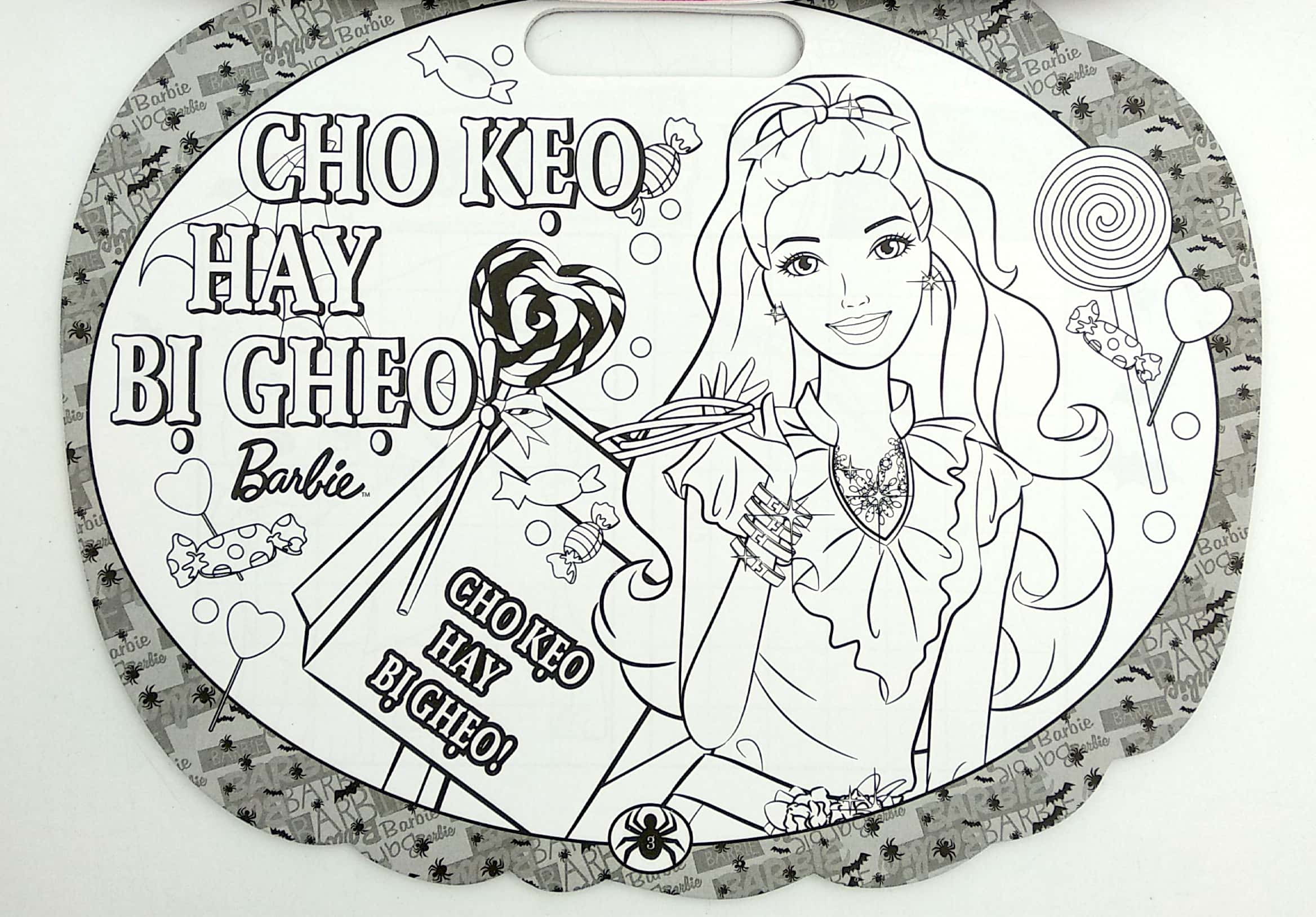 barbie lễ halloween lấp lánh - tô màu theo các ngày lễ