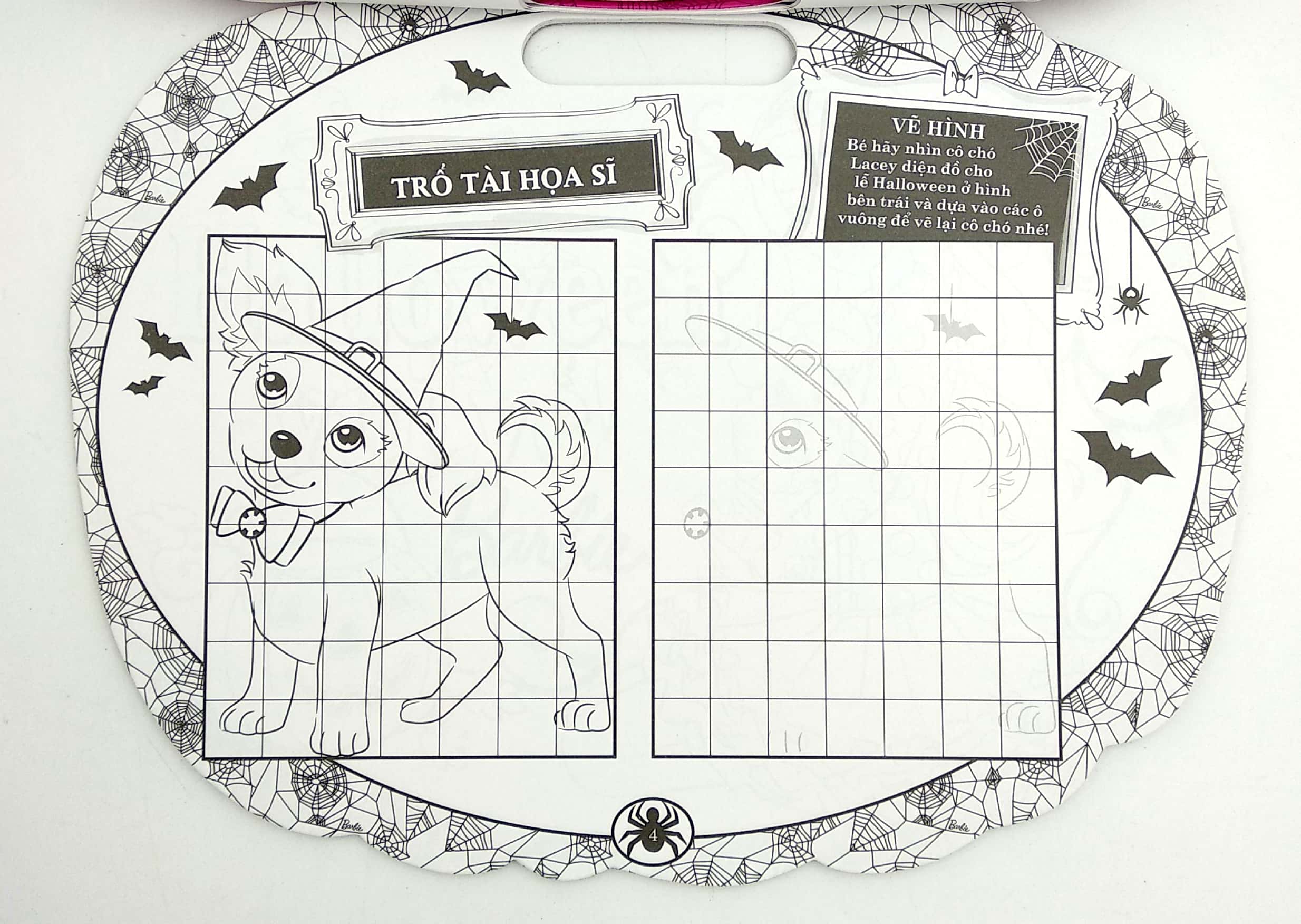 barbie lễ halloween lấp lánh - tô màu theo các ngày lễ