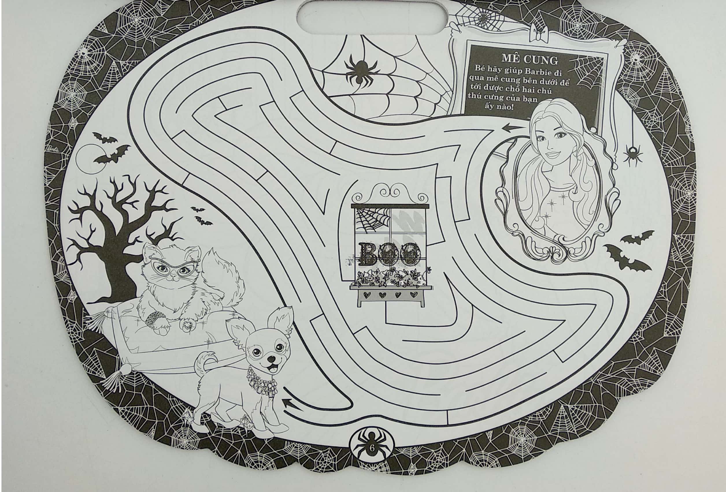 barbie lễ halloween lấp lánh - tô màu theo các ngày lễ