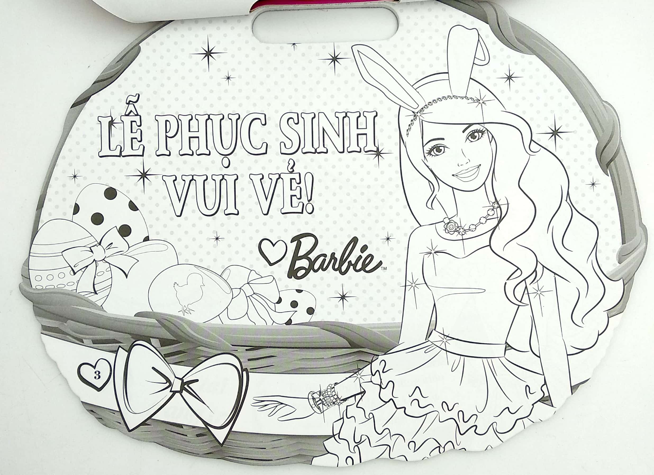 barbie lễ phục sinh tuyệt vời - tô màu theo các ngày lễ