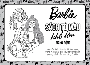 barbie - sách tô màu khổ lớn - năng động