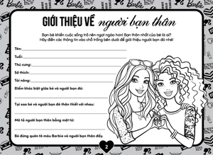 barbie - sách tô màu khổ lớn - năng động