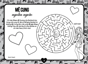 barbie - sách tô màu khổ lớn - năng động
