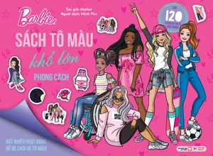 barbie - sách tô màu khổ lớn - phong cách