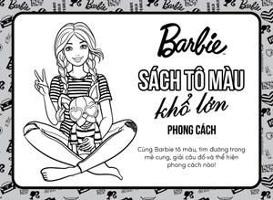 barbie - sách tô màu khổ lớn - phong cách