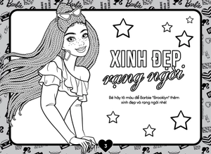 barbie - sách tô màu khổ lớn - phong cách