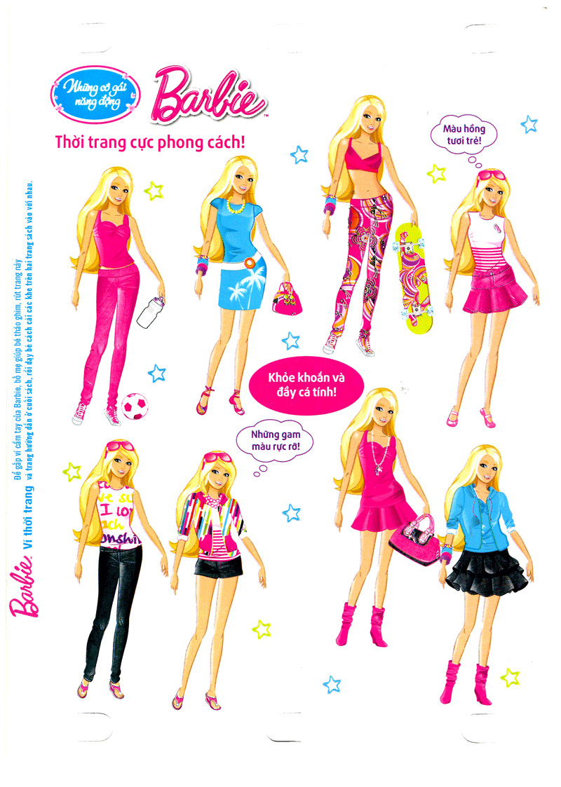 barbie thiết kế thời trang - những cô gái năng động
