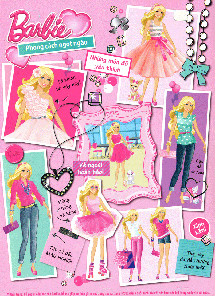 barbie thiết kế thời trang - phong cách ngọt ngào