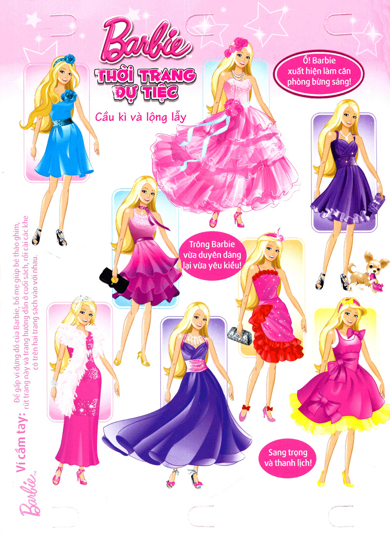barbie thiết kế thời trang - thời trang dự tiệc