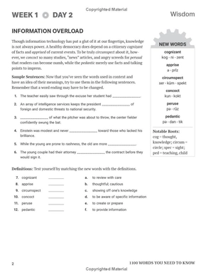 barron's 1100 words you need to know: build your vocabulary in just 15 minutes a day!