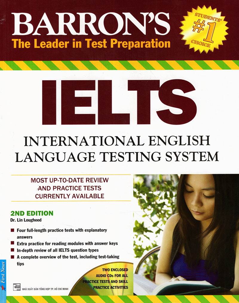 barron's ielts international english (2nd edition)+2cd (tái bản 2018)