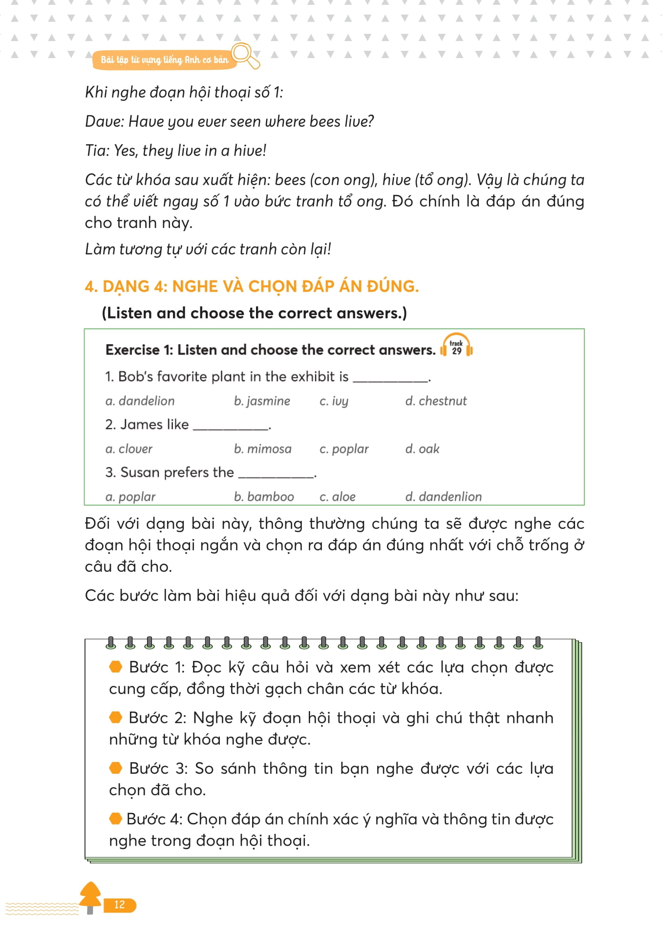 basic english vocabulary exercises - bài tập từ vựng tiếng anh cơ bản