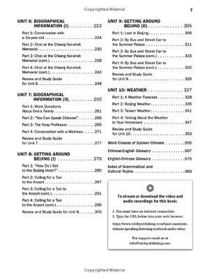 basic mandarin chinese - speaking & listening (audio & video recordings included)