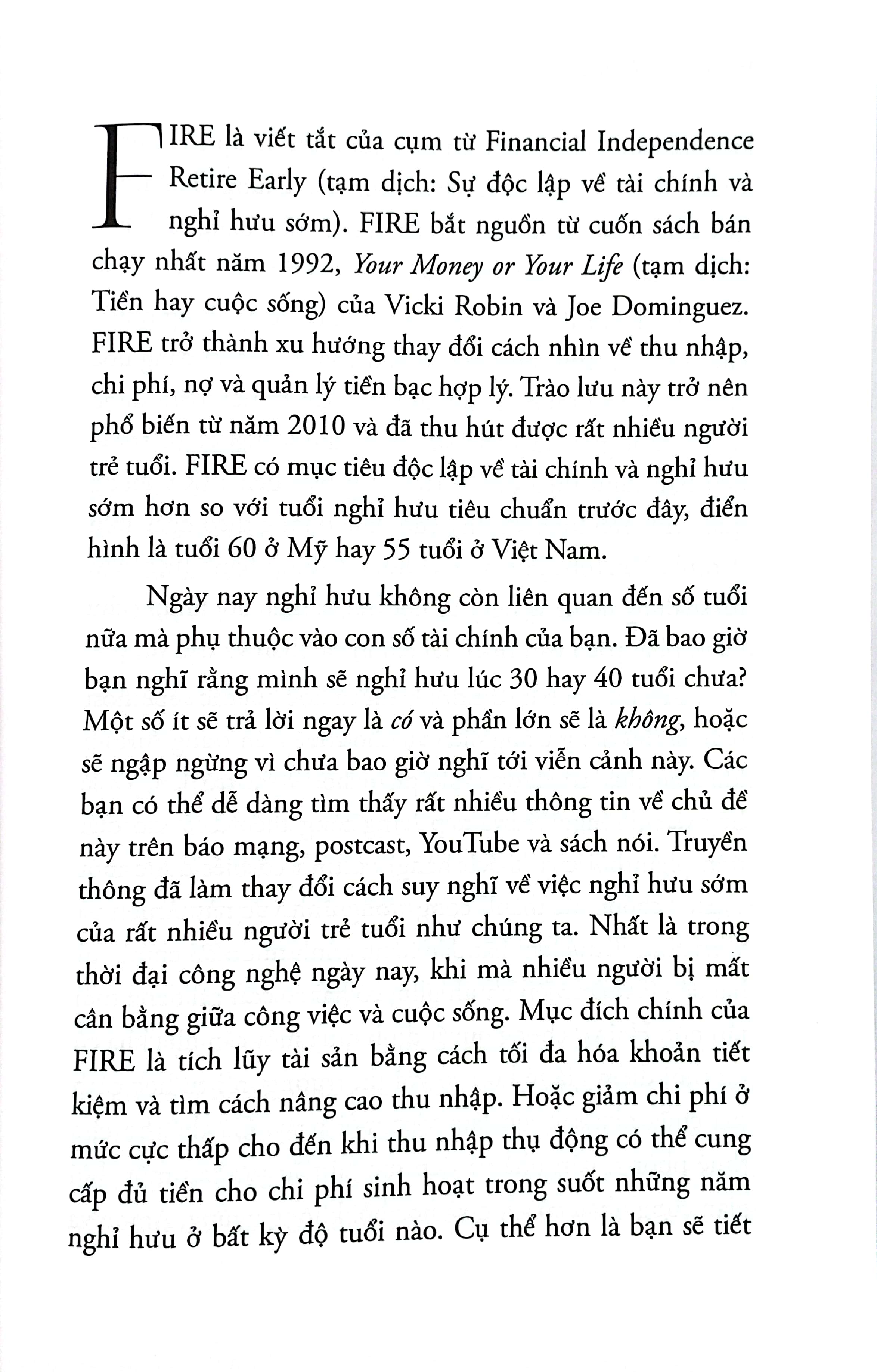 bắt đầu - theo đuổi sự độc lập và tự do tài chính