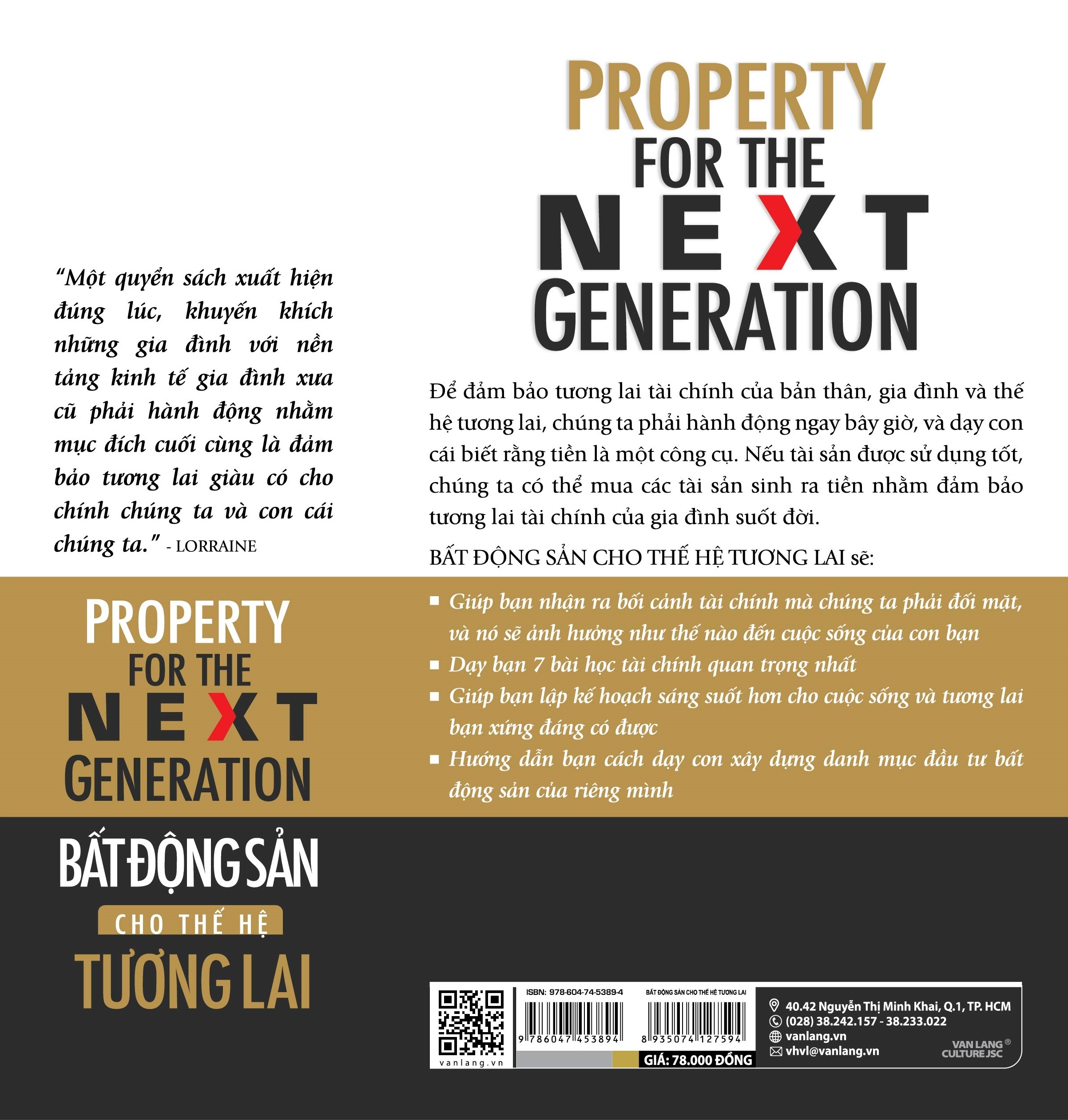 bất động sản cho thế hệ tương lai - chuẩn bị cuộc sống giàu có bền vững cho gia đình