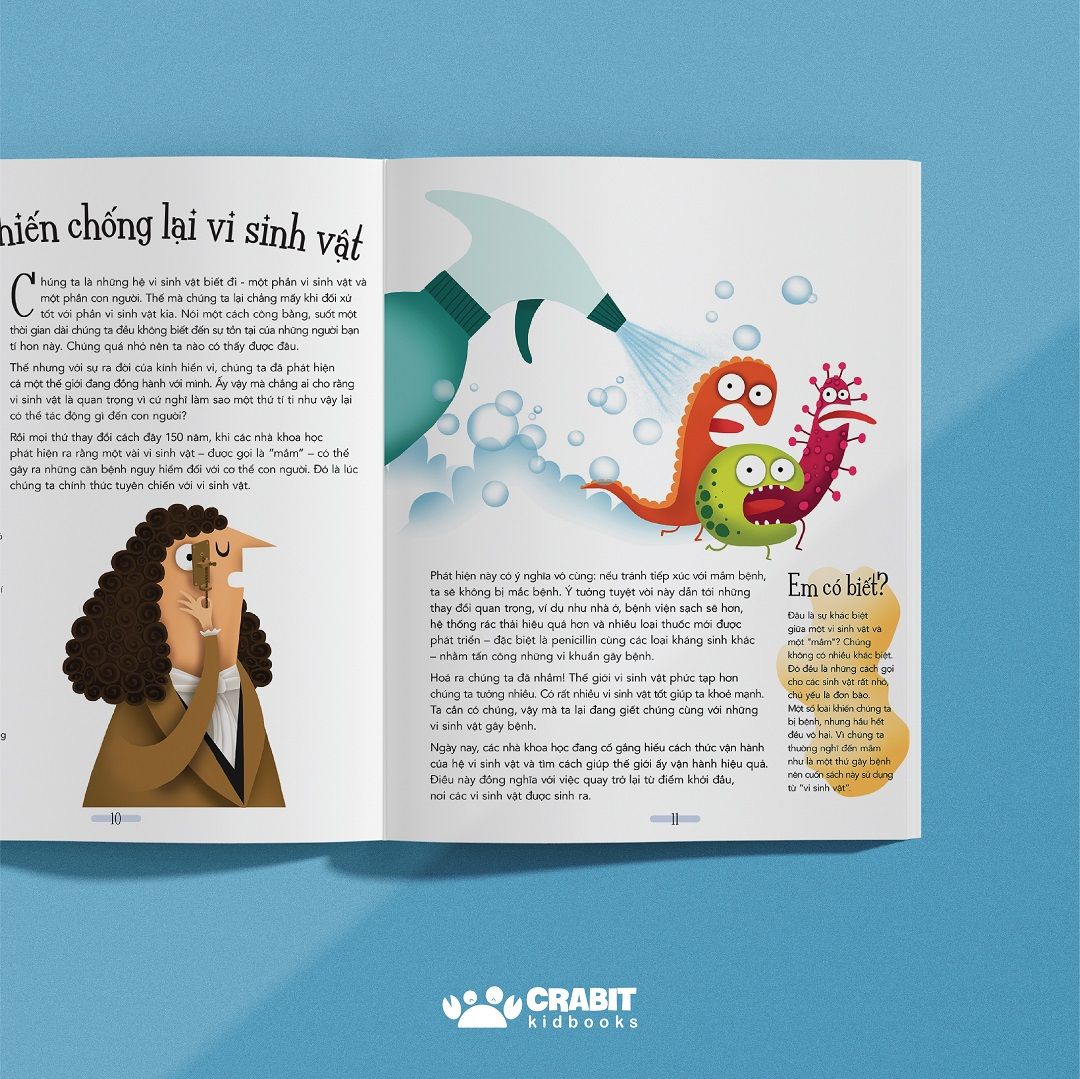 bật mí về những bí mật - cẩm nang về các "cư dân" tí hon cư trú trên cơ thể em - bìa cứng