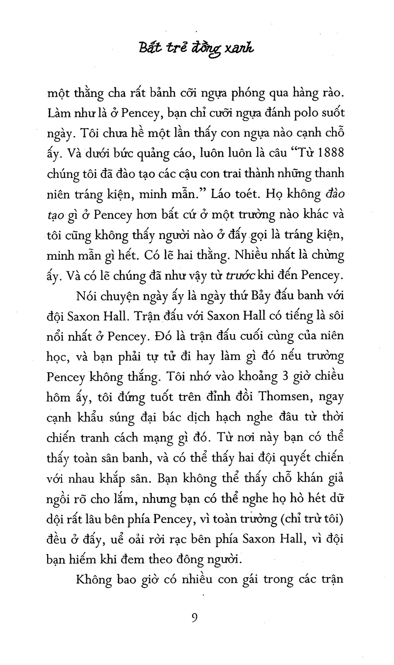 bắt trẻ đồng xanh (tái bản 2024)