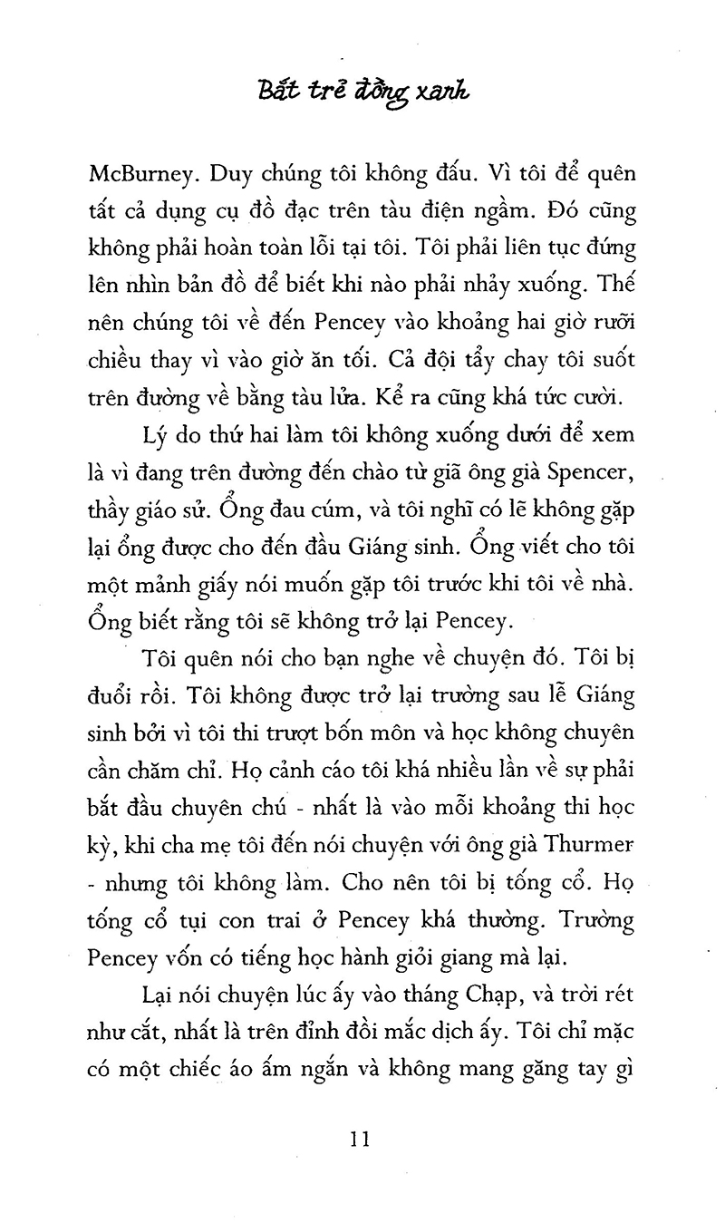 bắt trẻ đồng xanh (tái bản 2024)