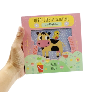 bath book in a box - opposites at bathtime on the farm