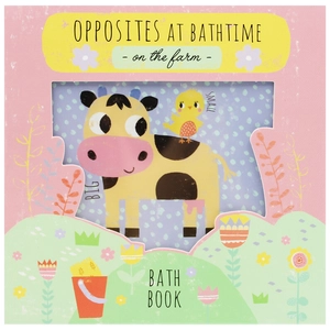 bath book in a box - opposites at bathtime on the farm