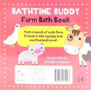 bathtime buddy book - farm