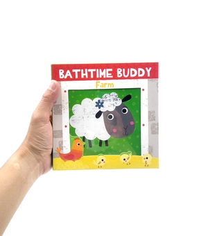 bathtime buddy book - farm
