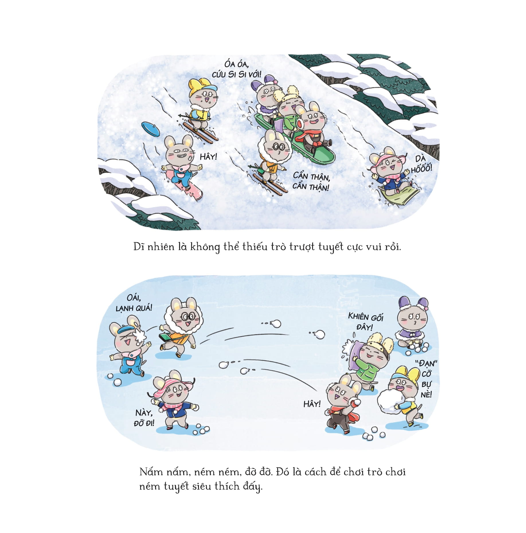 bảy anh em nhà chuột - trò chơi mùa đông - bánh hấp lãng mạn