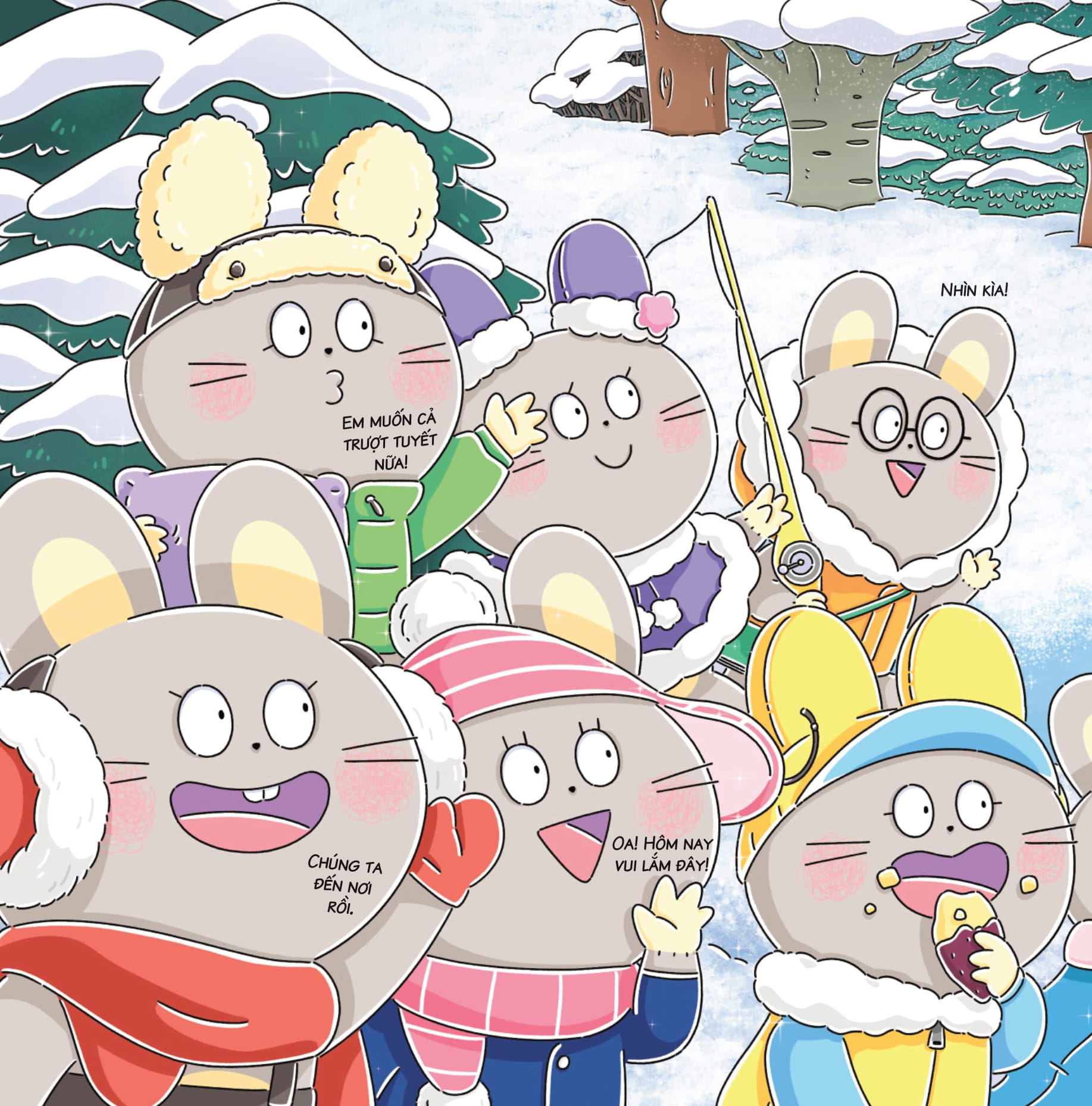 bảy anh em nhà chuột - trò chơi mùa đông - bánh hấp lãng mạn