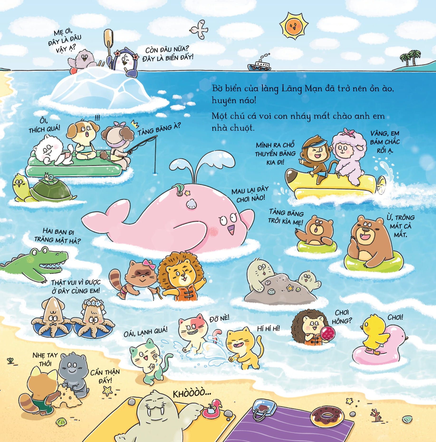 bảy anh em nhà chuột - trò chơi mùa hạ - đá bào cá voi