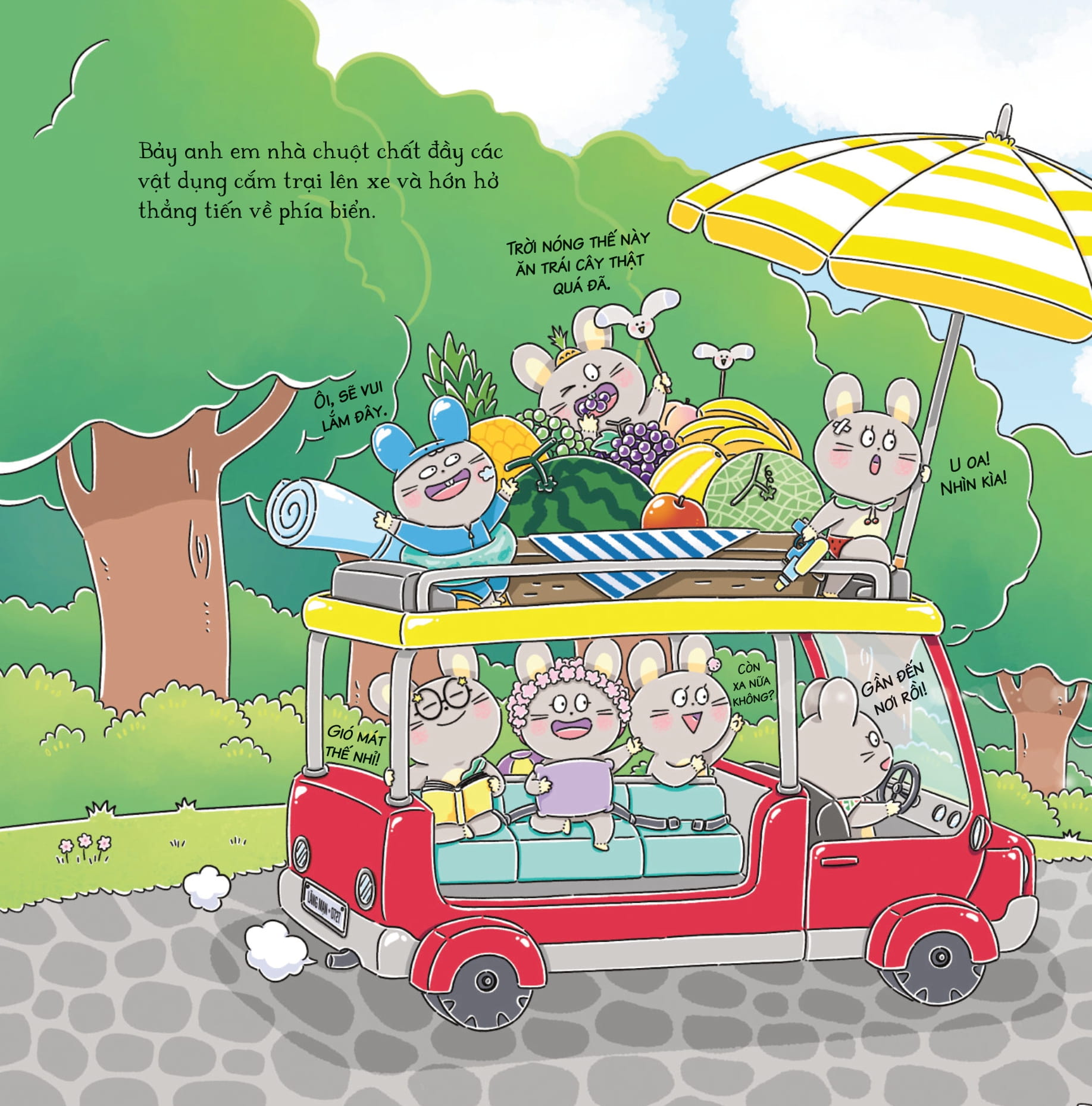 bảy anh em nhà chuột - trò chơi mùa hạ - đá bào cá voi